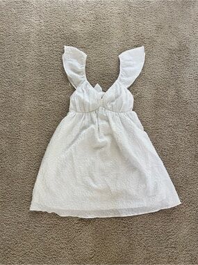 White tie back sundress